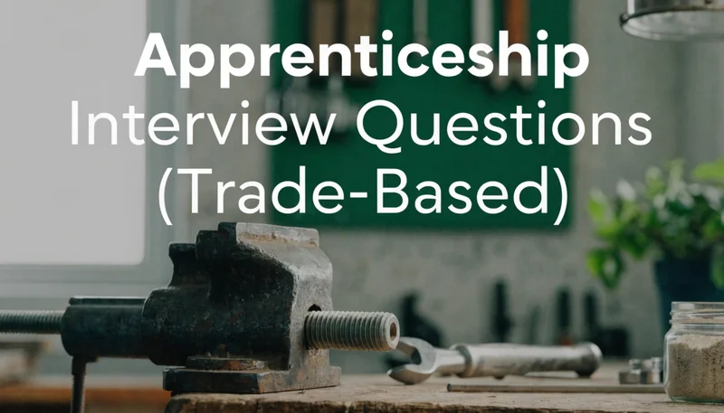 Apprenticeship Interview Questions (Trade-Based)